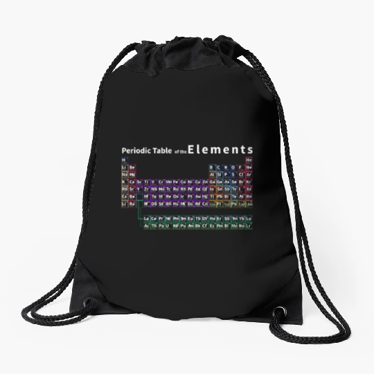 Periodic Table Complete Periodic Table Of Elements Drawstring Bags