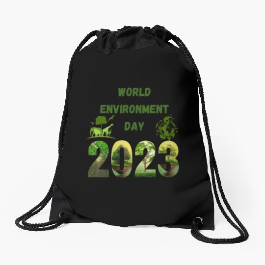 World Environment Day Drawstring Bags