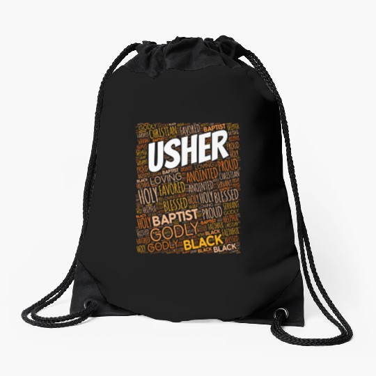 Usher Board Baptist Church Drawstring Bags