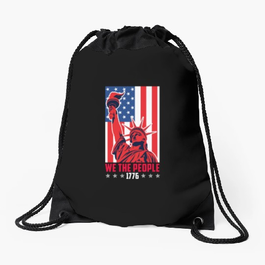 We the people 1776 American Freedom USA Fan Drawstring Bags