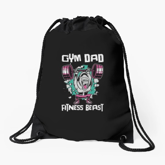 Fitness Fathers Day Gym Workout Training Coach Drawstring Bags