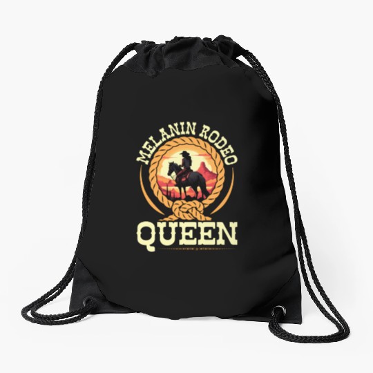 Melanin Rodeo Queen Cory African-American Drawstring Bags