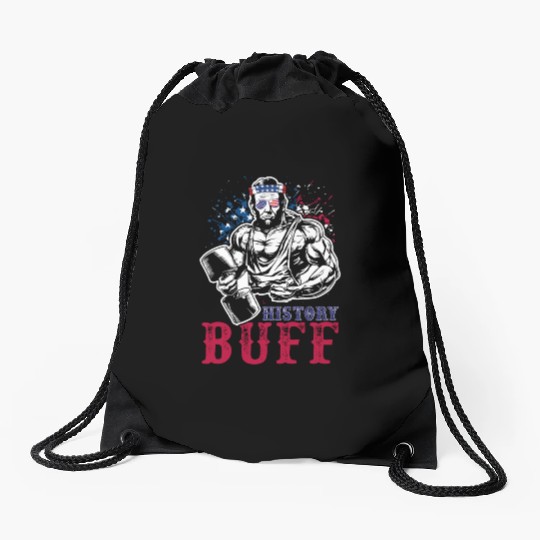 History Buff Independence Day Lincoln Patriot USA Drawstring Bags