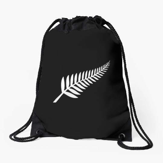 New Zealand Silver Fern Kiwi Pride Drawstring Bags