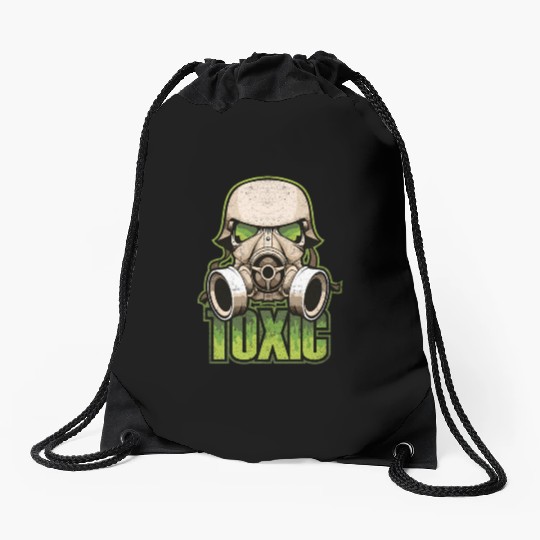 Toxic Green Military And Safety Gas Drawstring Bags