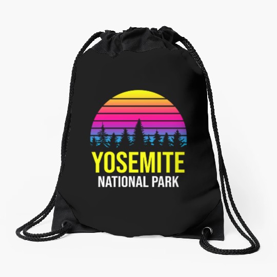 Yosemite National Park Drawstring Bags