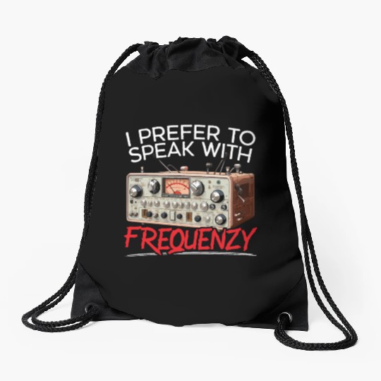 Ham Radio Operator Morse Code Radioactivity Drawstring Bags