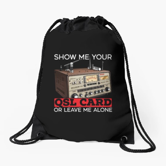 Ham Radio Operator Morse Code Radioactivity Drawstring Bags