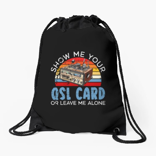 Ham Radio Operator Morse Code Radioactivity Drawstring Bags