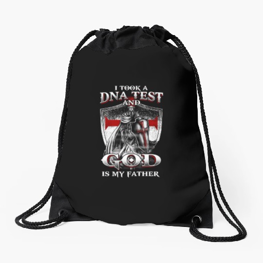 I Took A Dna Test And God Is My Father Christian Drawstring Bags