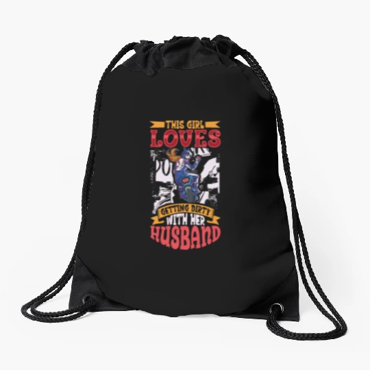 Dirt Bike Dirt Bike Riding Motocross Dirt Biking Drawstring Bags