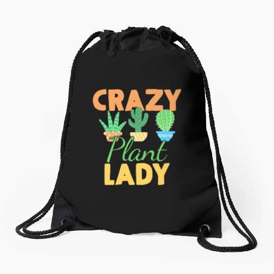 Plants Plant Lady Gardener Drawstring Bags