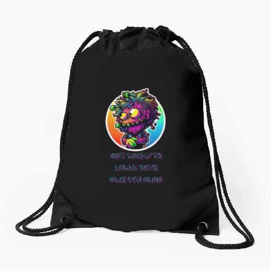 Get Ready to Burst with Graffiti Glee Drawstring Bags
