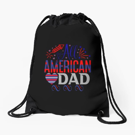 American dad Drawstring Bags