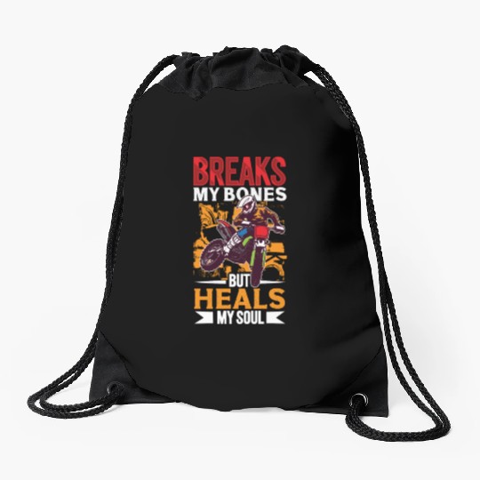 Dirt Bike Dirt Bike Riding Motocross Dirt Biking Drawstring Bags