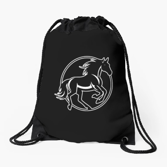 Horse Equine Pony Drawstring Bags
