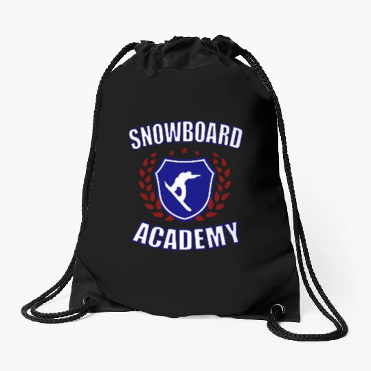 Snowboard Academy Drawstring Bags