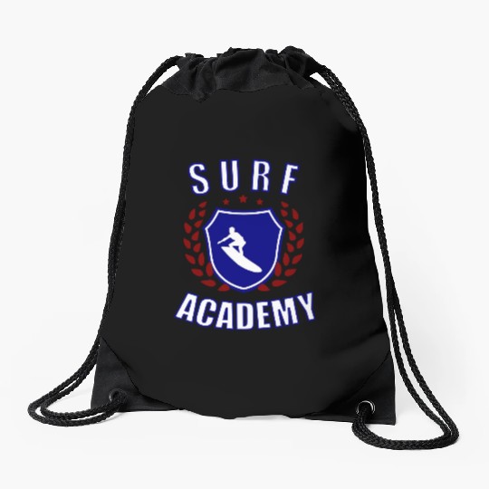 Surf Academy Drawstring Bags
