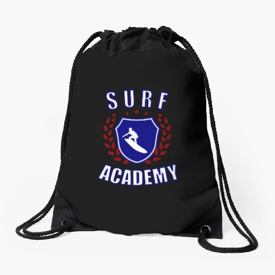 Surf Academy Drawstring Bags