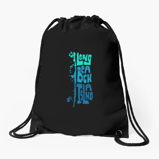 Lbi Long Beach Island Type Drawstring Bags