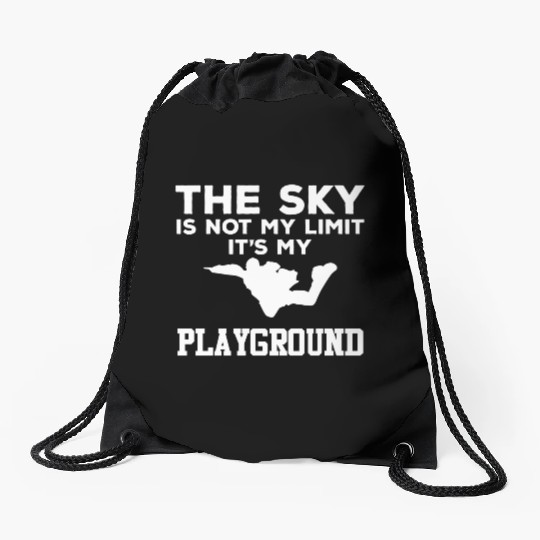 Sky Playground - Skydiver Skydiving Parachuting Drawstring Bags