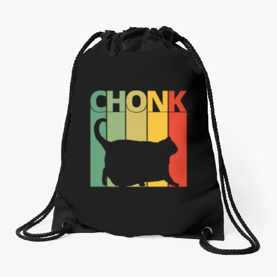 Cat Meme Chonk Dank Meme Chonk Drawstring Bags