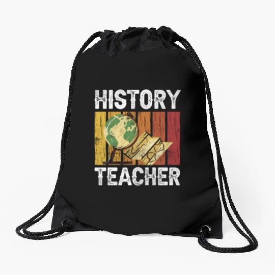 History Teacher Job Historian Historic Drawstring Bags