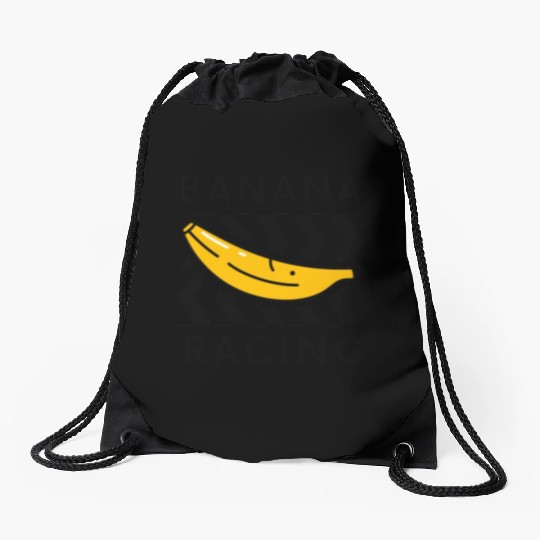 Banana Racing 80s Drawstring Bags