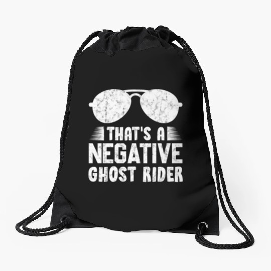 That'S A Negative Ghost Rider Pun For Movie Drawstring Bags