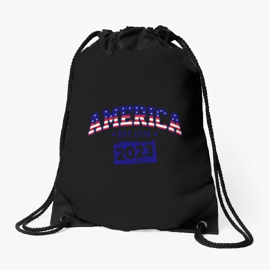 AMERICA EST 1776 Drawstring Bags