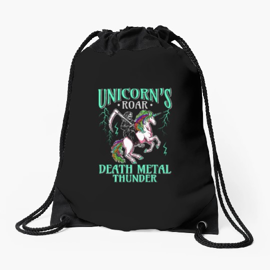Goth Rock Satan Girl Woman Festivals Death Metal Drawstring Bags