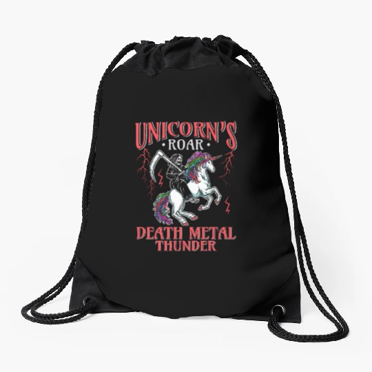 Goth Rock Satan Girl Woman Festivals Death Metal Drawstring Bags