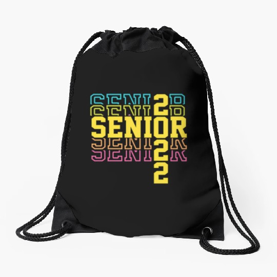 Grad 22 Senior Class Of 2022 Bright Colors Ns Will Drawstring Bags