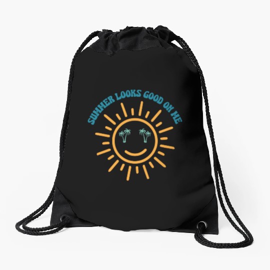 Summer Vibes Drawstring Bags