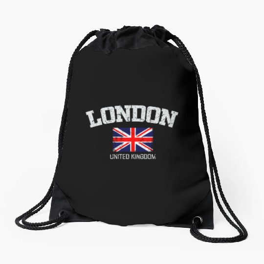 London England United Kingdom Drawstring Bags