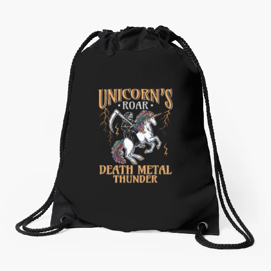 Goth Rock Satan Girl Woman Festivals Death Metal Drawstring Bags