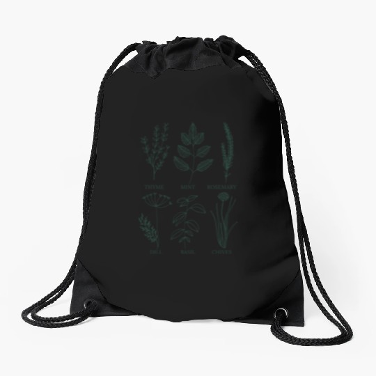 Herb Garden Drawstring Bags