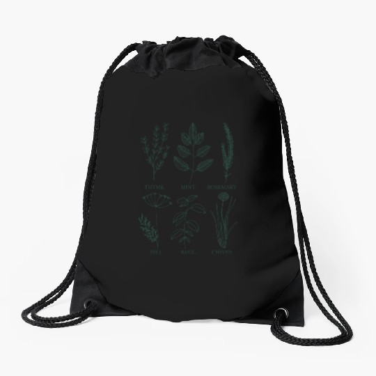 Herb Garden Drawstring Bags