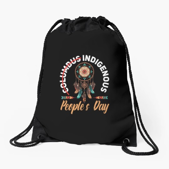 Aboriginal Indians Indigenous Native American Day Drawstring Bags