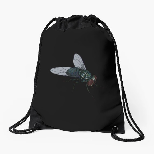 Fly Common House Fly Insect Drawstring Bags