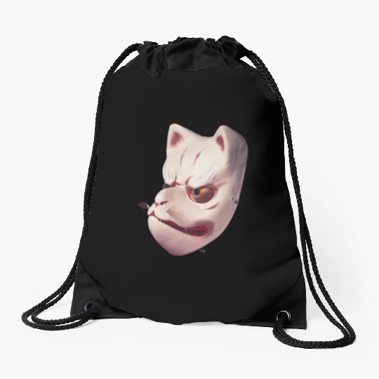 Cute Angry Face Drawstring Bags