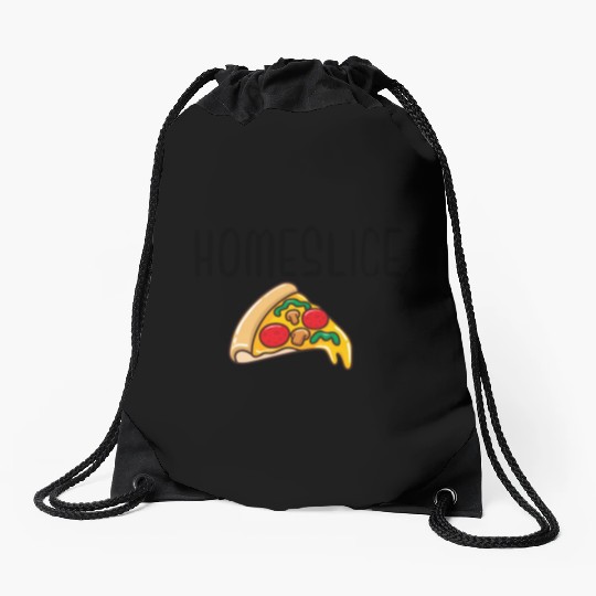 Homeslice Pizza Pizza Merry Drawstring Bags