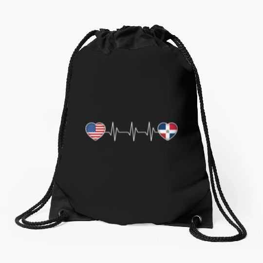 Dominican Republic Drawstring Bags