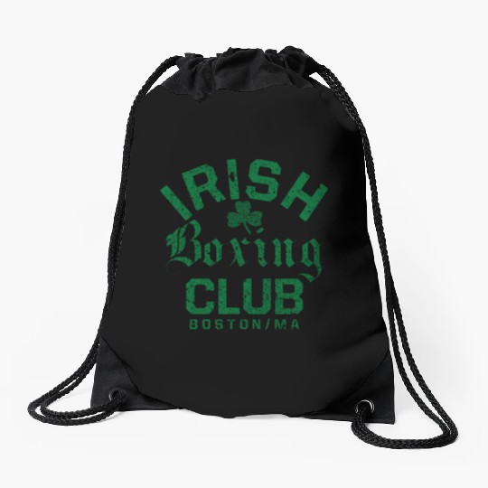 Irish Boxing Club Boston Massachusetts Drawstring Bags