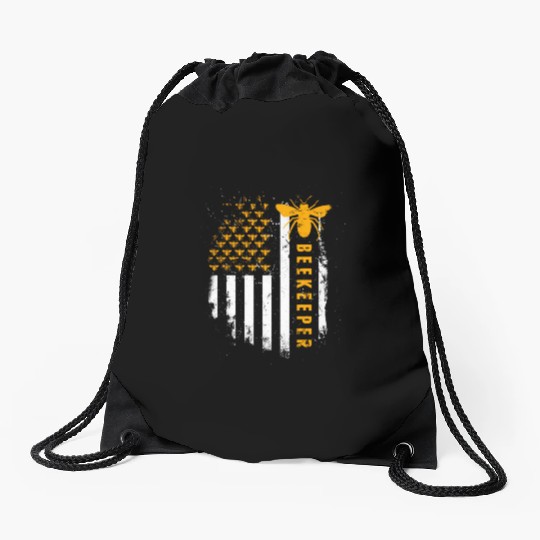Honey Bee Beekeeping Hive Beekeeper Drawstring Bags
