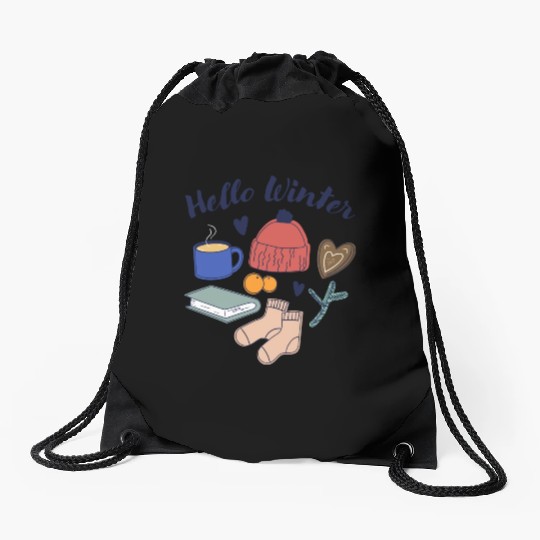 Winter Wonderland Magic Drawstring Bags