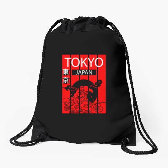 Tokyo Anime Japanese Asian Drawstring Bags