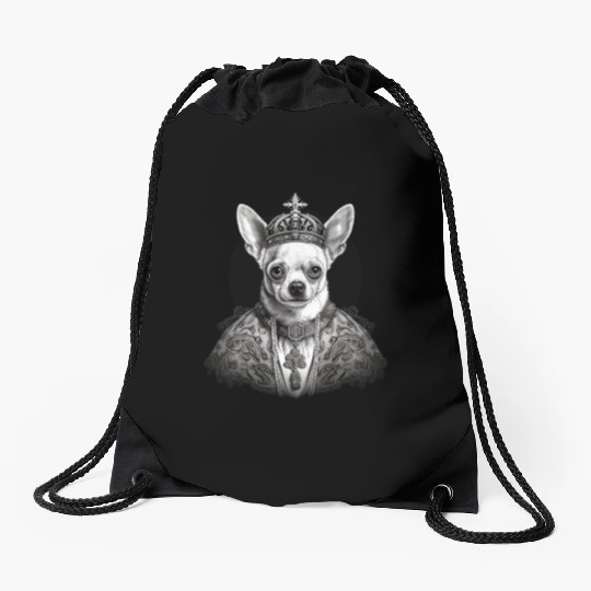 Chihuahua - Pope Dog Church Vatican Catholic Drawstring Bags