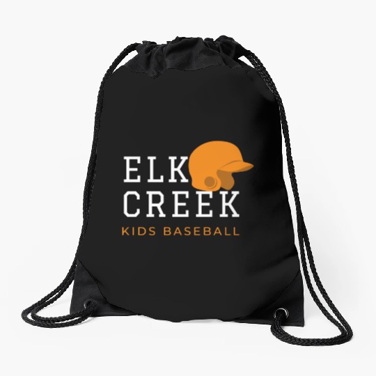elk creek design - baseball Drawstring Bags