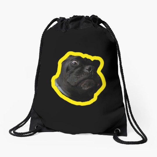 Crazy Cane Corso Drawstring Bags